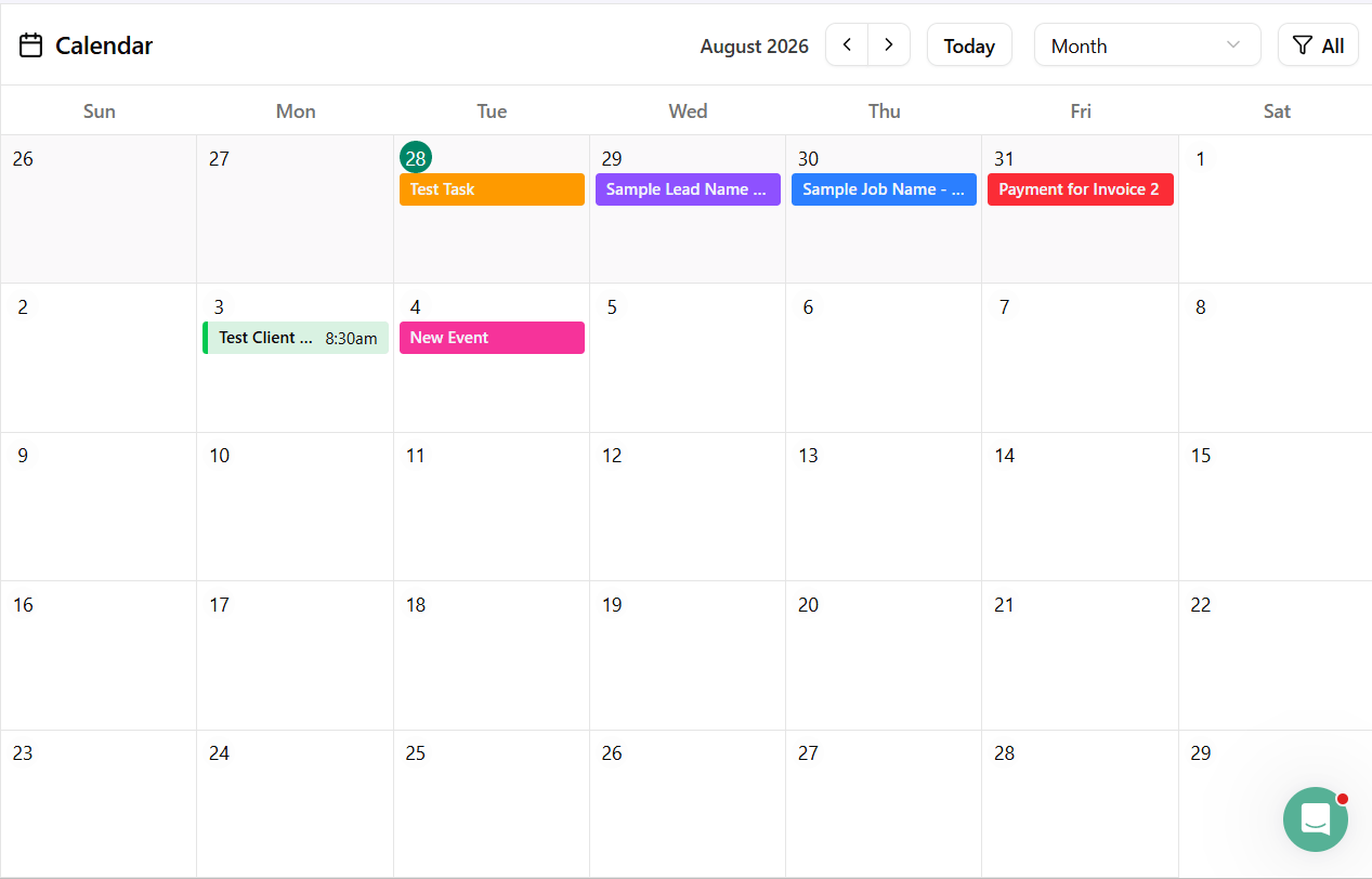 Dubsado Calendar Colors