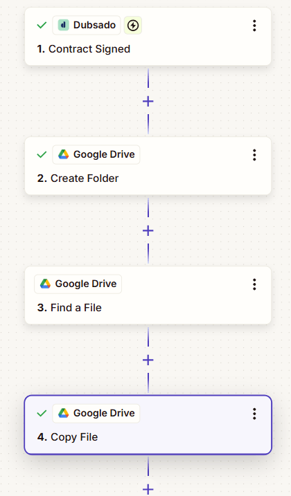 Copy Document Template in Google Drive