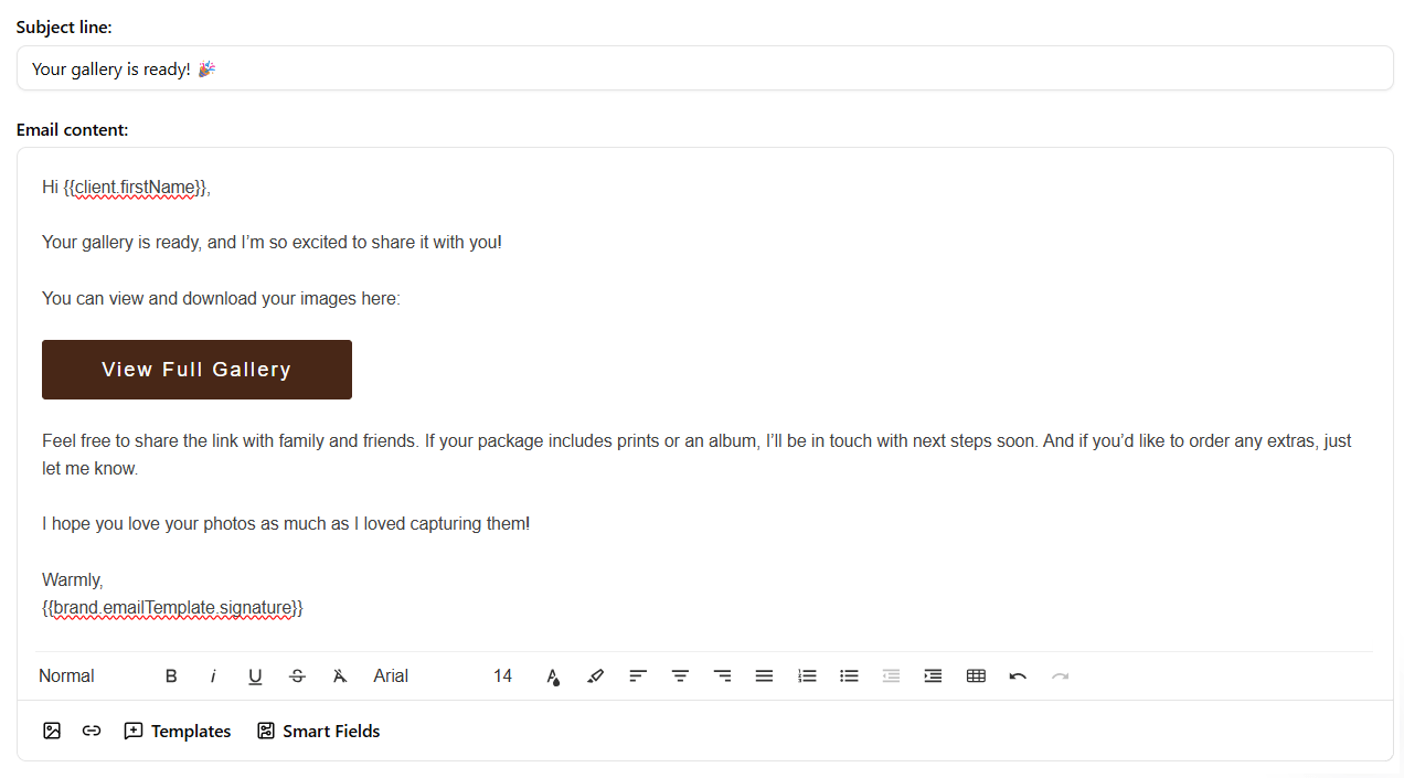 How to add a mapped field as a button in an email in Dubsado