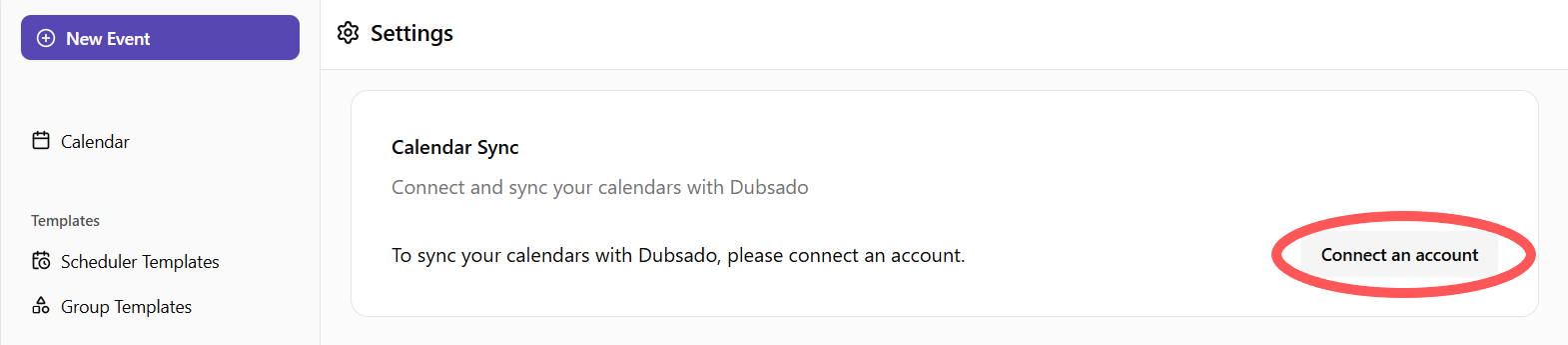 Connect external calendar to Dubsado