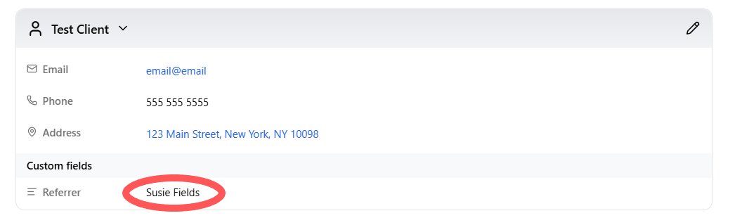 View Dubsado custom mapped fields inside of project details