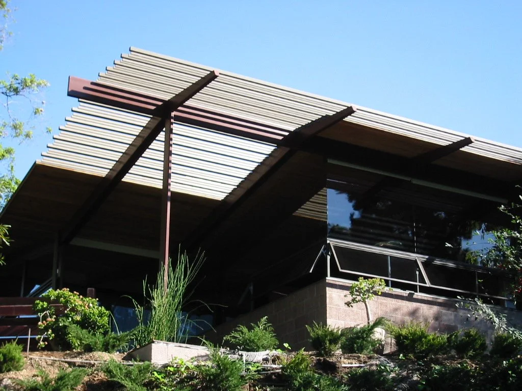 Our 1990 design-build renovation & custom steel windows of an A Quincy Jones mid-century home owned by Adam Blackman.