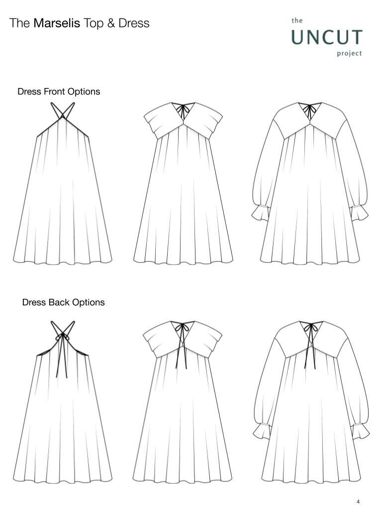 The Marselis Top and Dress Pattern PDF — The Uncut Project