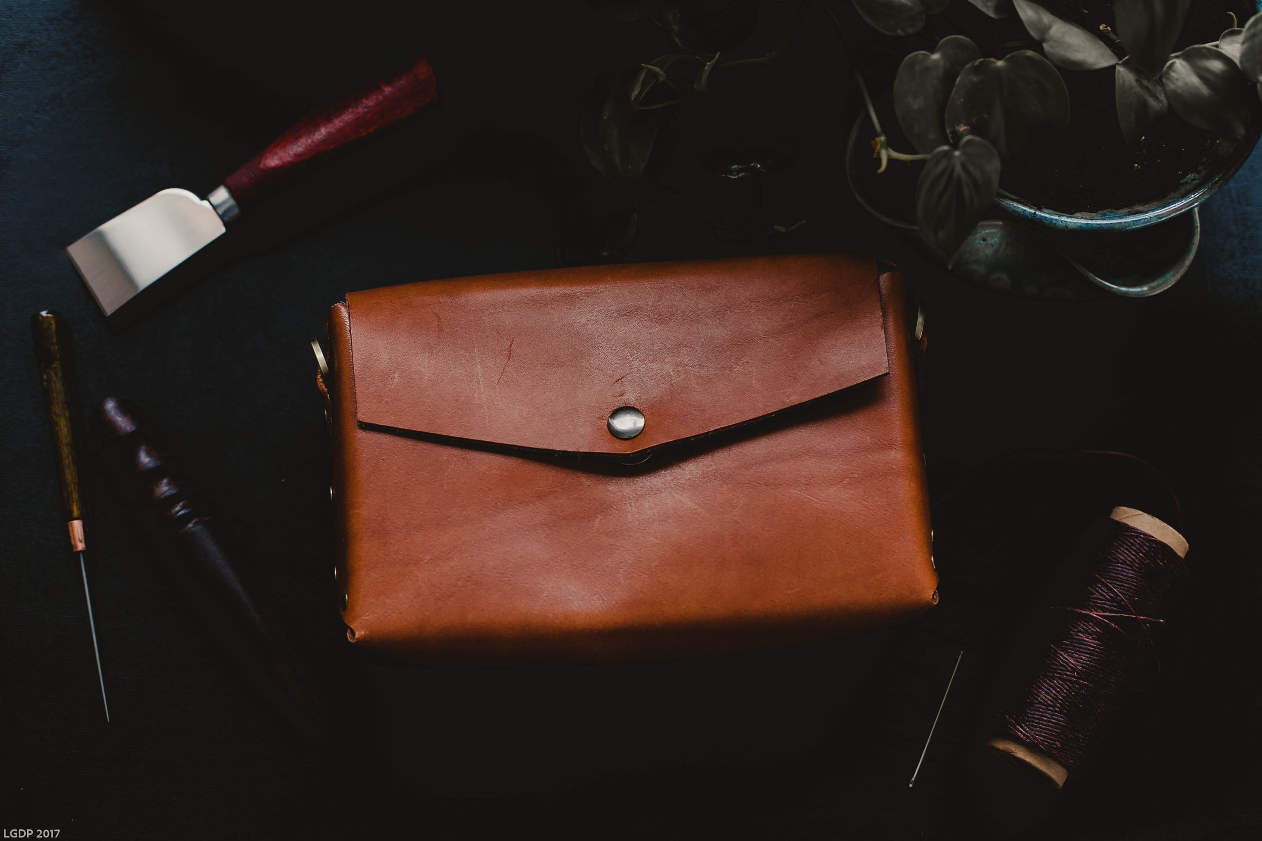 Leather Clutch Leather Purse Brown Leather Clutch Simple 