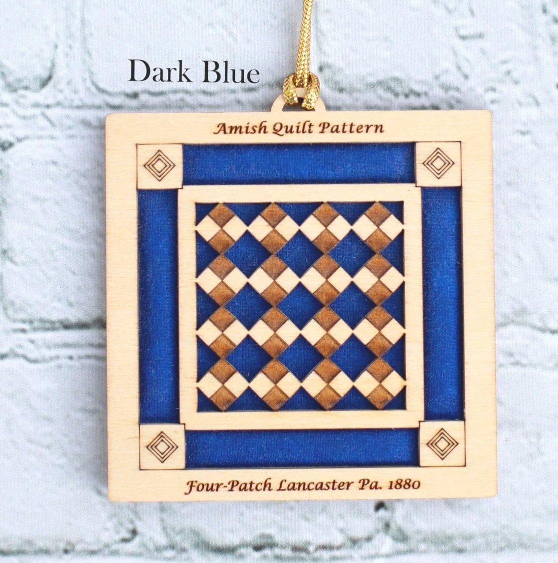 Quilt Ornament - Four Patch