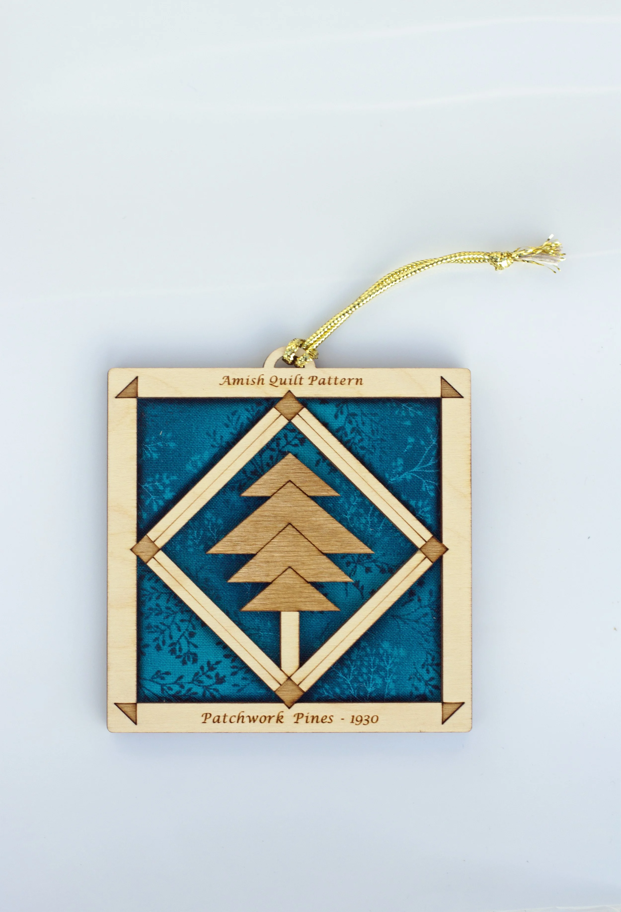 Quilt Ornament - Patchwork Pines