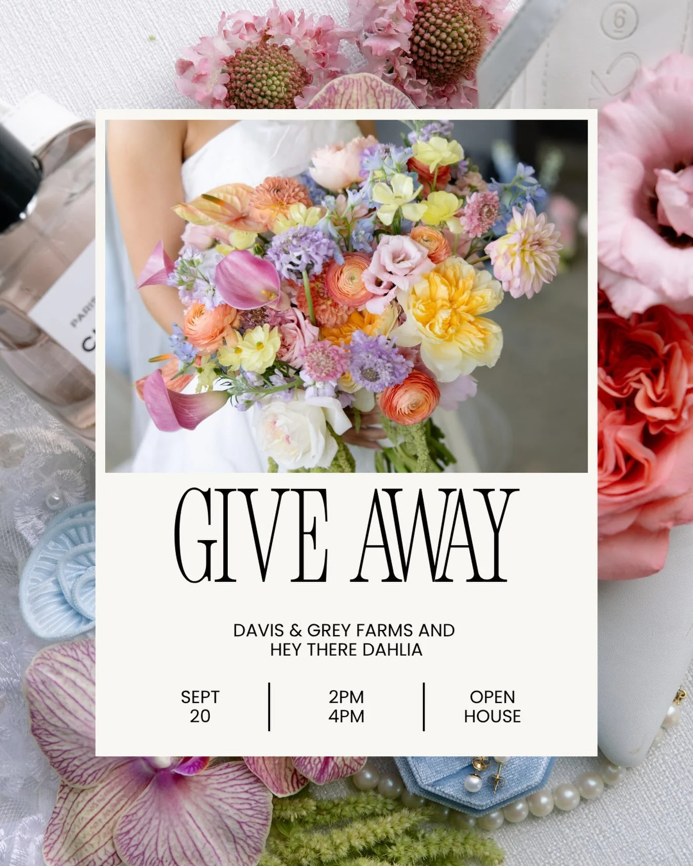 A little something beautiful for the couples who come see us 💕⁣
⁣
Come to our Fall Open House, meet the incredible vendors who help bring wedding days to life, tour Davis &amp; Grey Farms, and start envisioning your own day here.⁣
⁣
And because we b