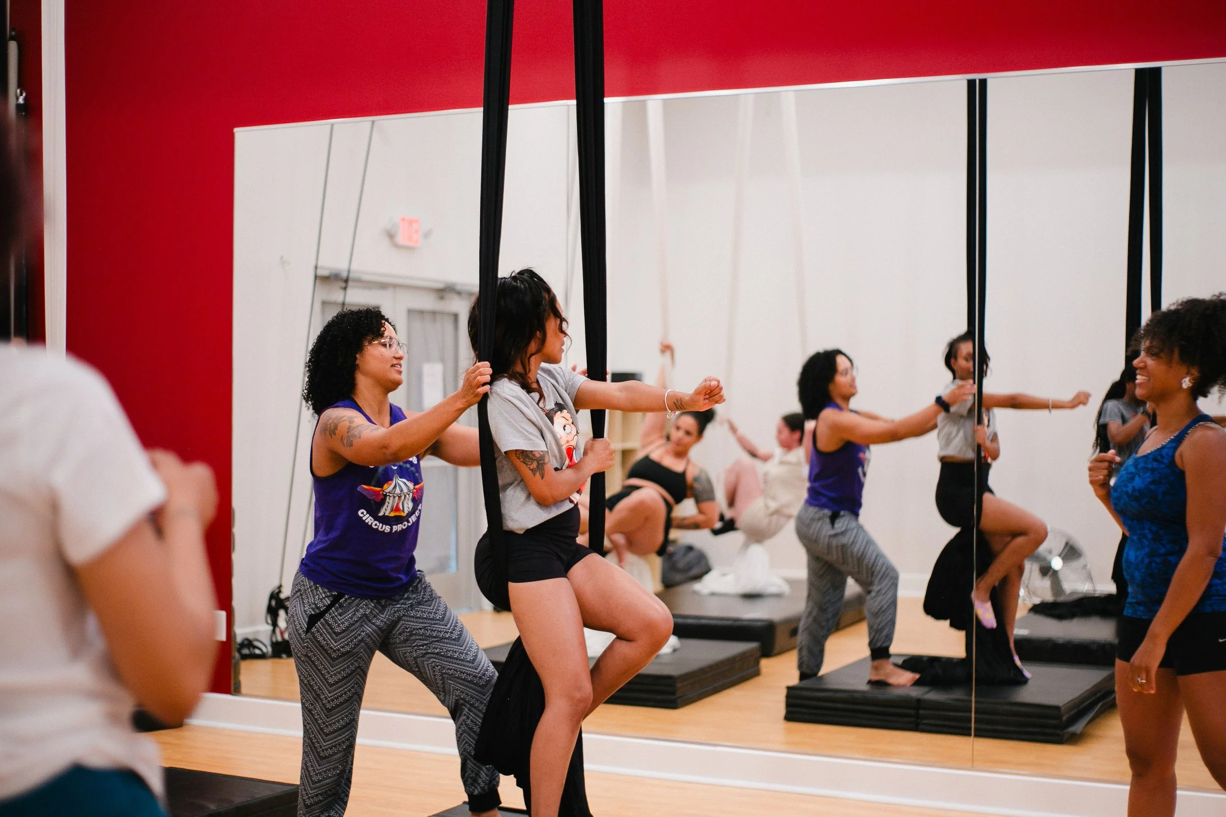 Adult Aerial Silks Class in Grand Rapids Michigan