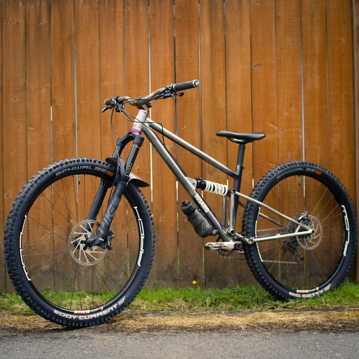 29 140r 150f. I&rsquo;ve been running this as my personal bike since March. It was the prototype of an updated rear triangle design and represents a ton of learning and improvement in my processes. There are a few experiments thrown in and some detai