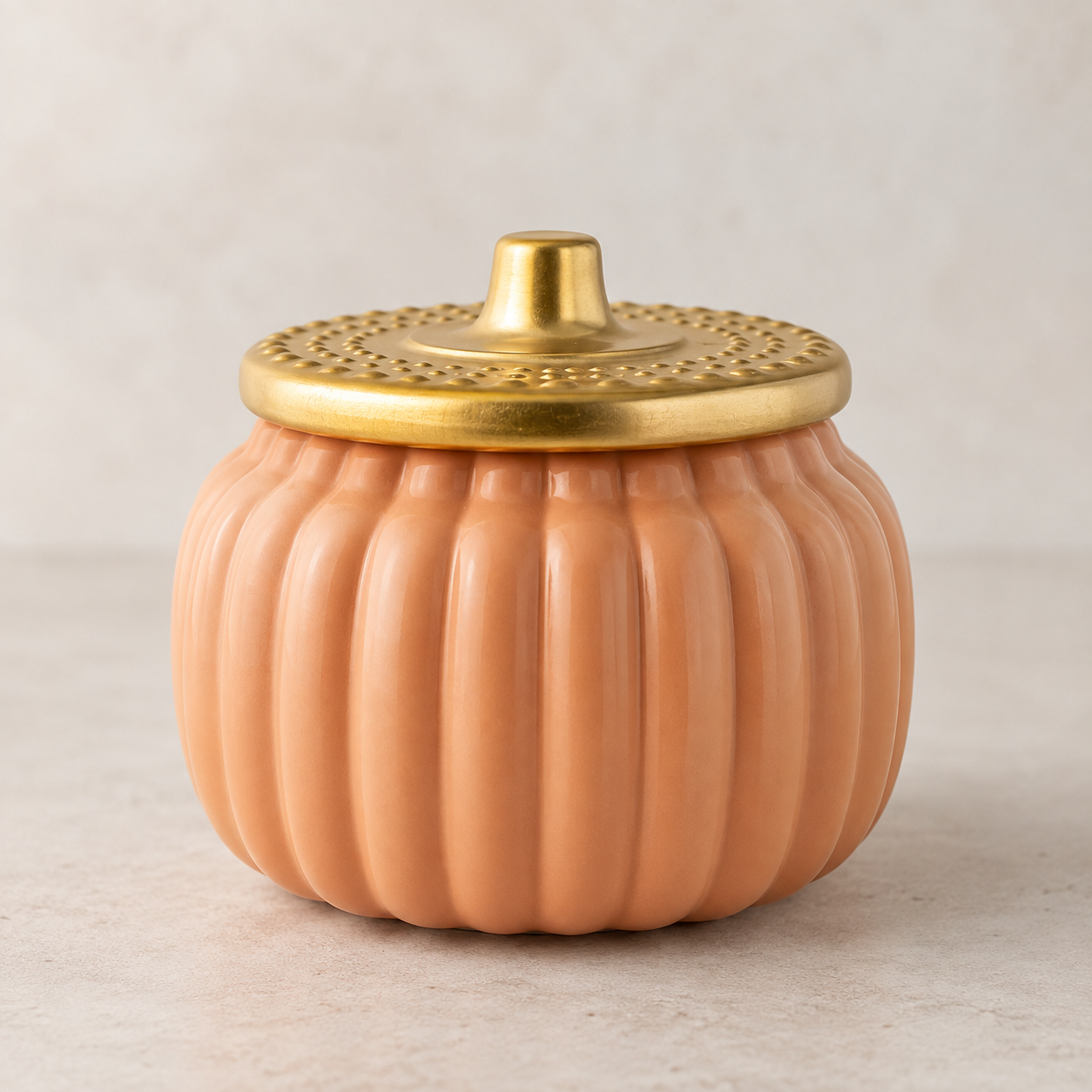 Ceramic Pumpkin Jar