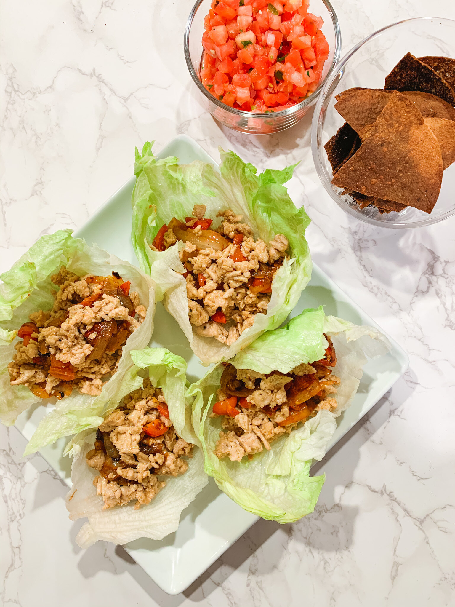 Healthy Teriyaki, Ginger, Sesame Turkey Lettuce Wraps