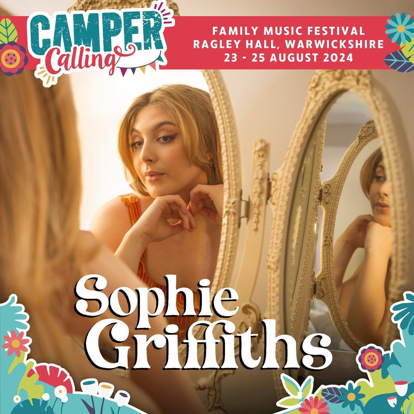 EEEEK! Absolutely buzzing to announce I&rsquo;ll be playing @campercalling on Sunday 25th August 🤩 I&rsquo;ll be playing on the freshly squeezed stage 🧡 SEE YA THERE x