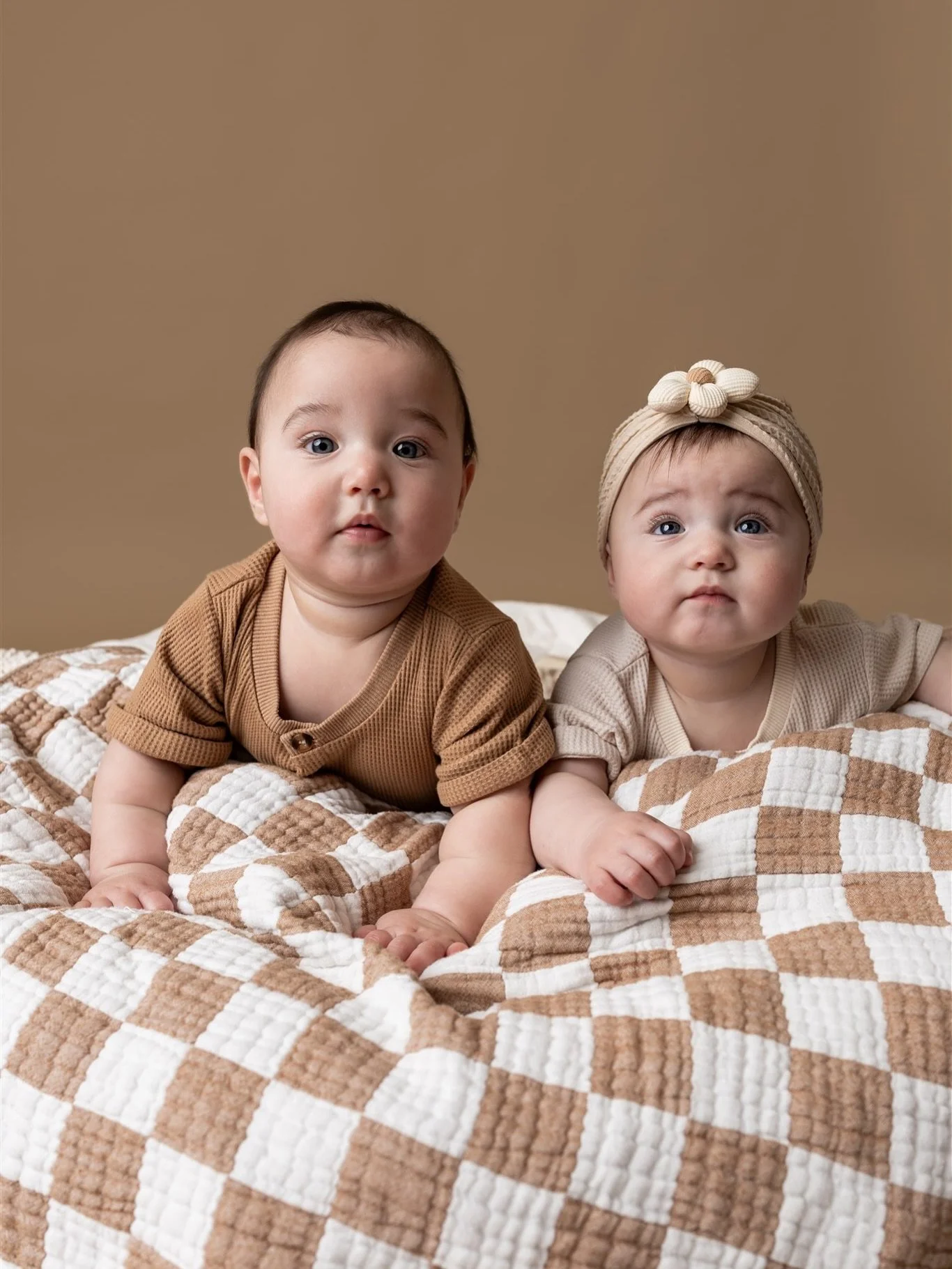 Six months is such a fun age to photograph.

I don&rsquo;t offer many milestone sessions, but when a client asks for something I know I can execute well, I&rsquo;ll make it work. These sweet twins brought so much personality to the studio, and I love
