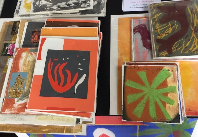lots of small works on paper