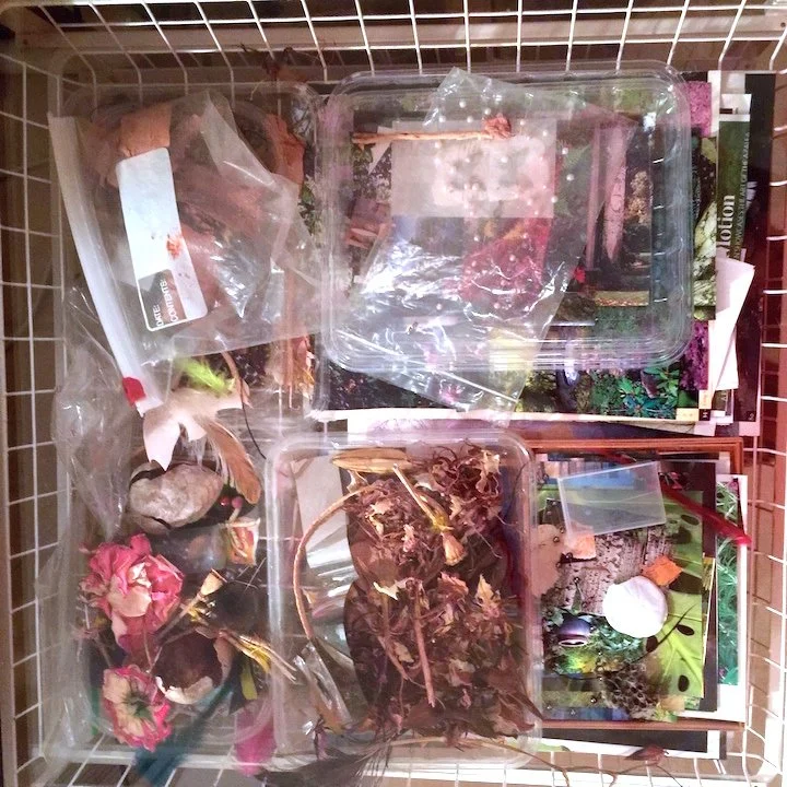 some collage materials, 2015