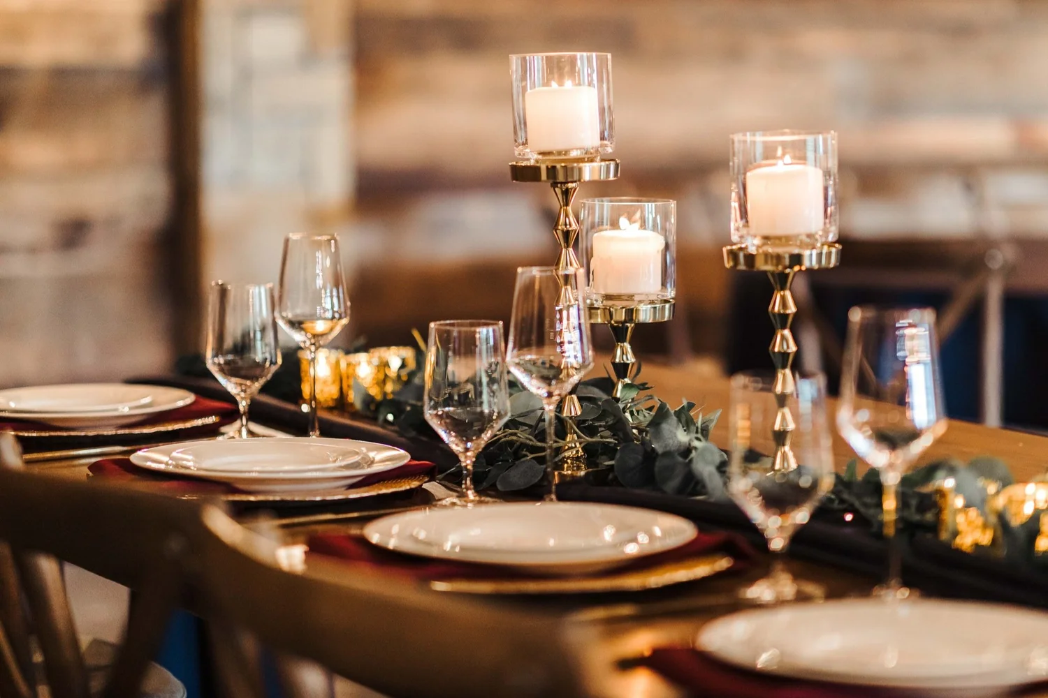 Table setting at The Melissa Barn