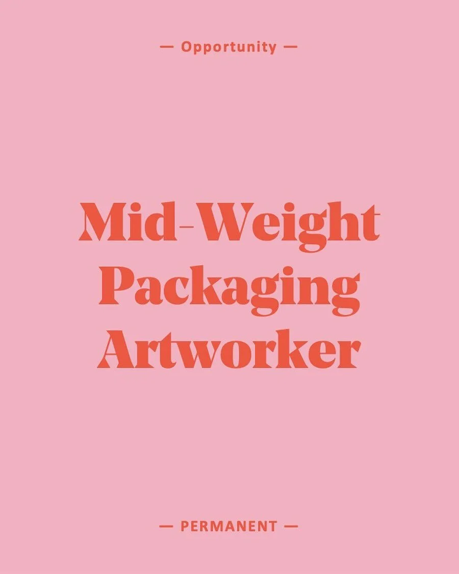 🌟Mid-Weight Packaging Artworker 🌟

We&rsquo;re looking for a detail-driven Creative Artworker to join an established London-based studio, working across FMCG brands. You&rsquo;ll be confident taking great design and translating it into print-ready 