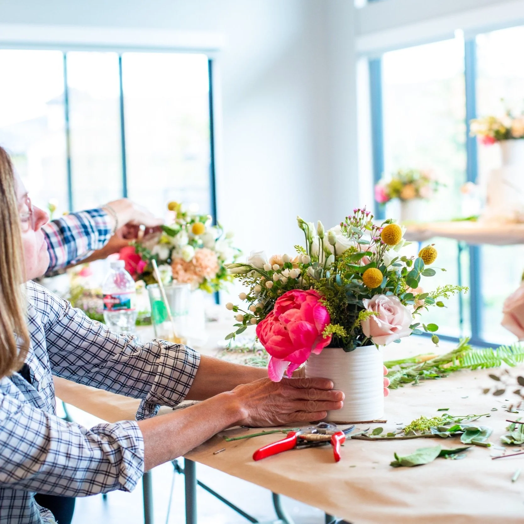 Floral Arrangement Workshop Bachelorette Party Vail