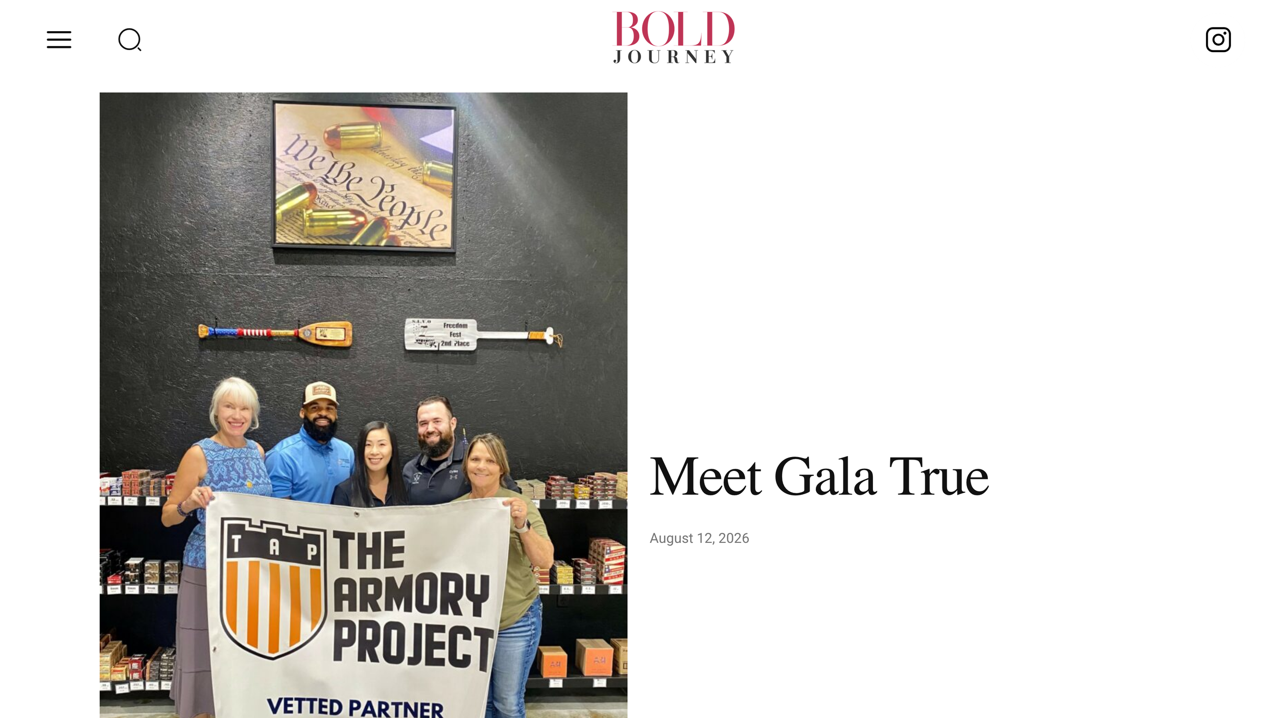 Bold Journey Magazine: “Meet Gala True”