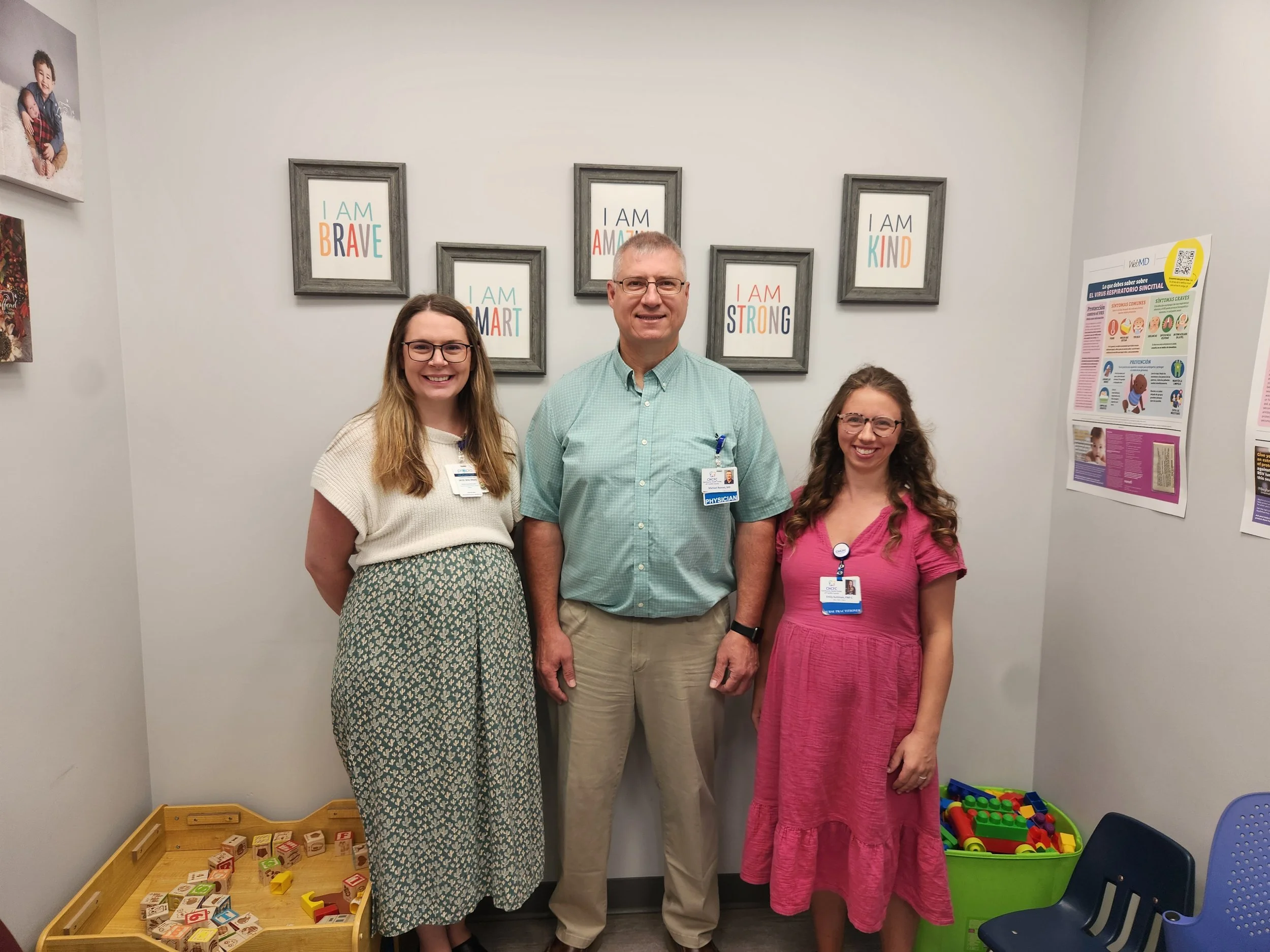 Photo of our three pediatric providers at our Orange location