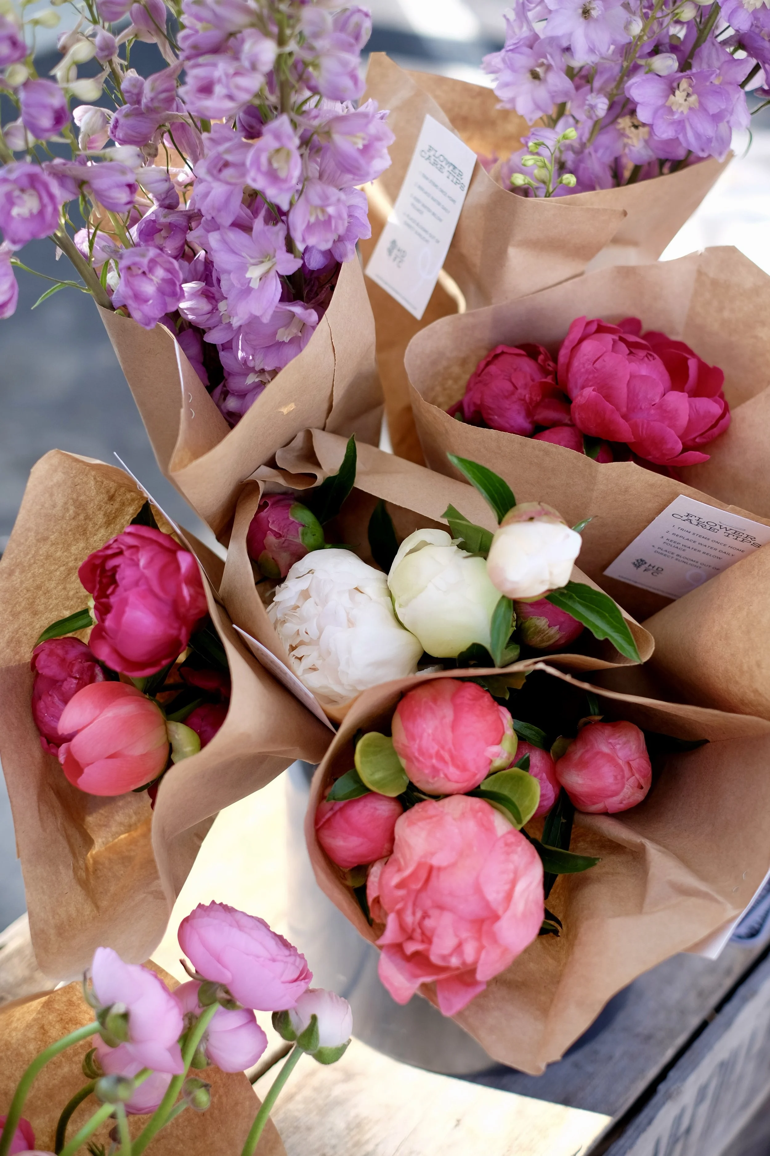 Peony Bouquets and Bulk Buckets {Reserve Yours}