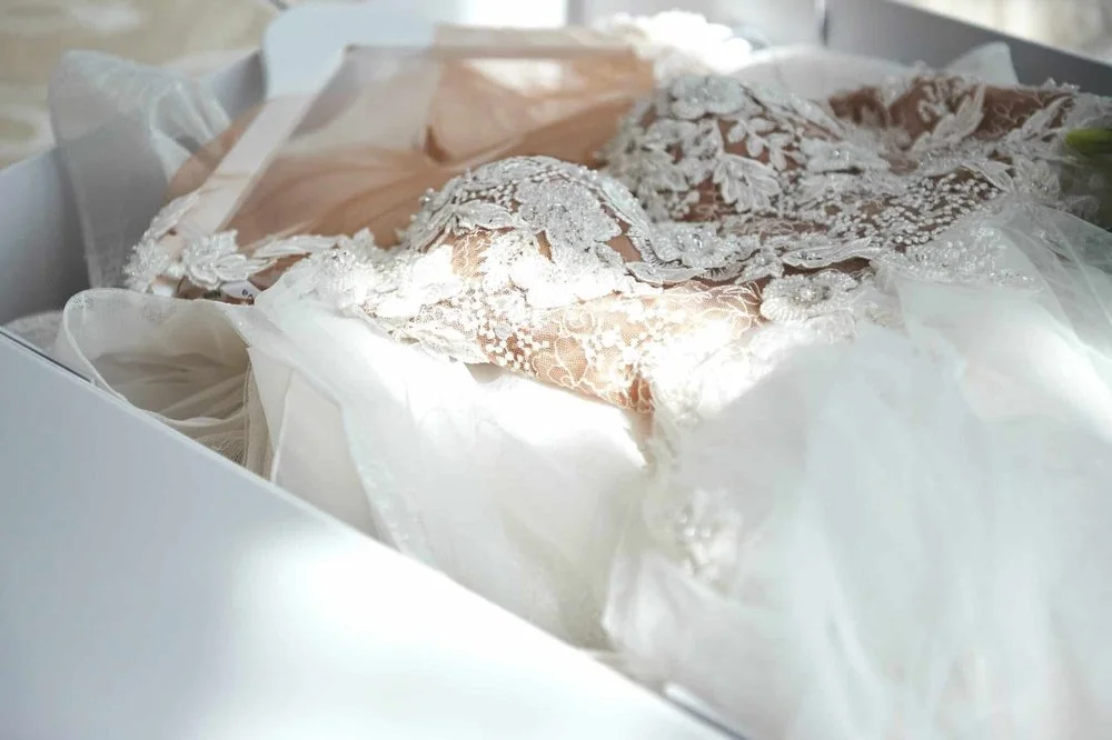 Wedding Dress Cleaning • Leave your dress with us after the barhop!
