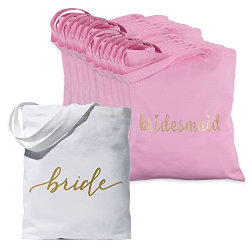 8 Piece Set, Bride Tribe Bridesmaid Gifts Bags, Canvas Makeup Bags  Cosmetic Clutch & Purse, Bachelorette Party Favors