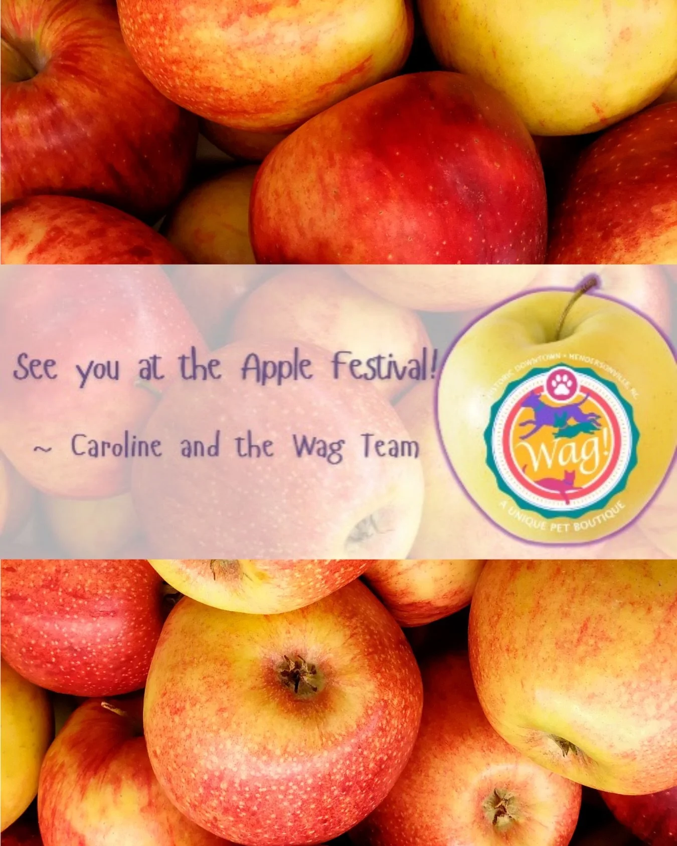🍎 Apple Festival Weekend is almost here in Downtown Hendersonville!

Just a reminder: Special orders must be placed by NOON Tuesday, 9/1 and will arrive Wednesday afternoon, 9/2. We recommend picking up Wednesday while parking is still available, as