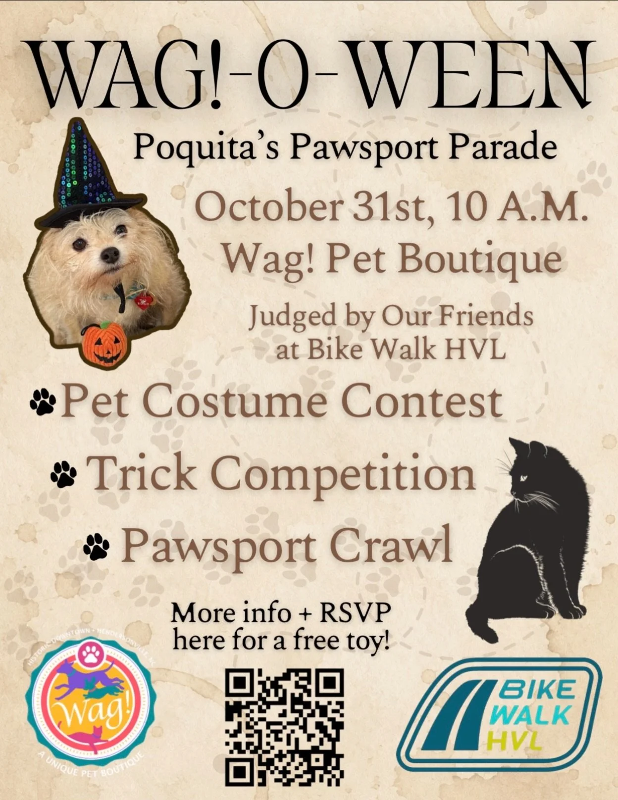 Yano what cures seasonal depression? Cute dogs in Halloween costumes. 🎃🐾

Know what makes it even better? Watching those cute dogs show off their tricks, compete in a costume contest, AND go trick-or-treating! 👻

Join us October 31st for a spook-t