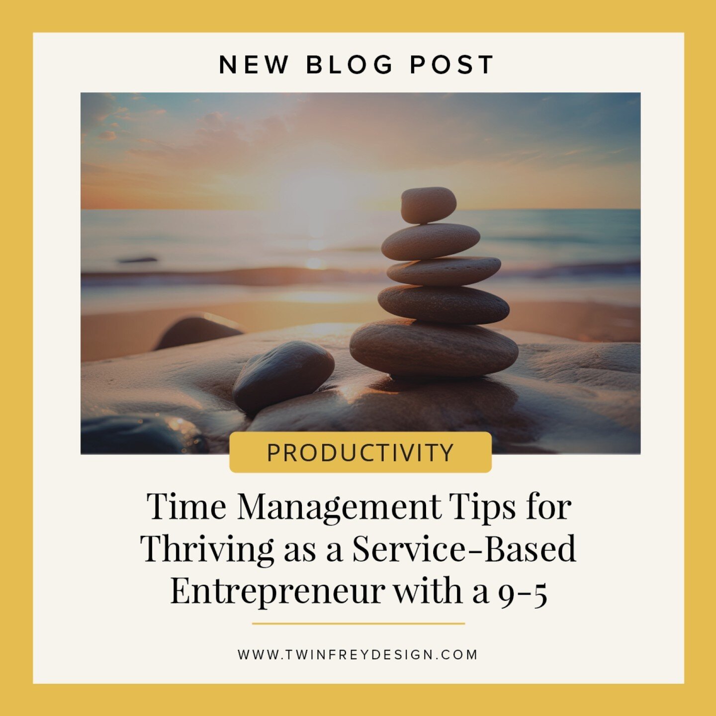 👋🏽 ℋ𝑒𝓎 𝓁𝑜𝓋𝑒,

This week, I'm excited to share a blog post from the Life &amp; Business Chronicles focusing on time management and productivity for busy service-based entrepreneurs who are still working their 9-5.

In this post I offer 4 essen