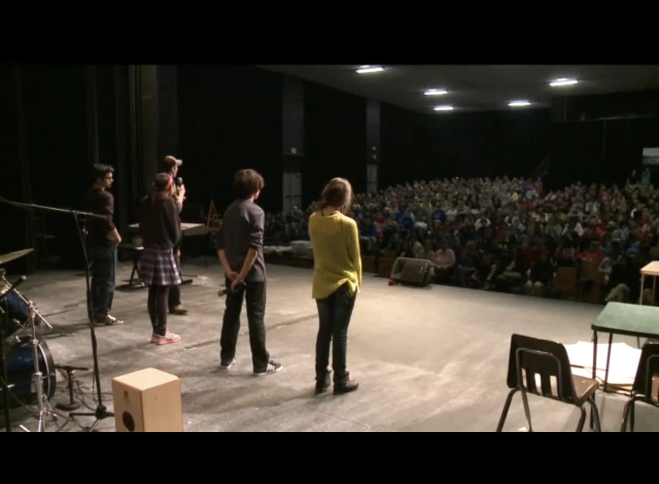 WQAD8 TV video about MWAH! troupe at Assumption High School