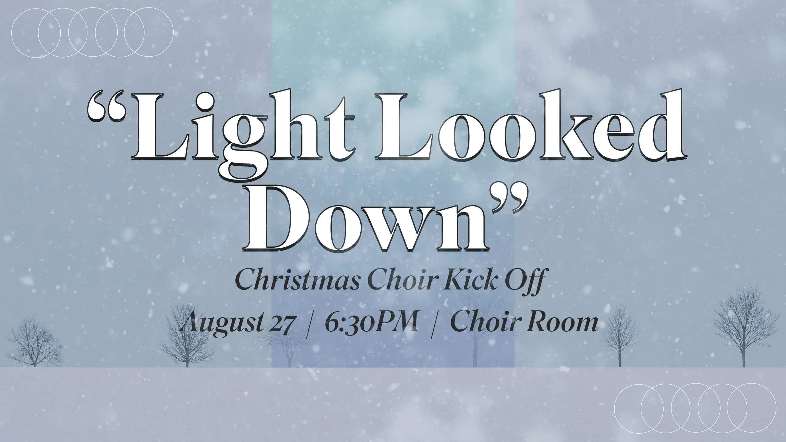 Choir Christmas Kick Off
