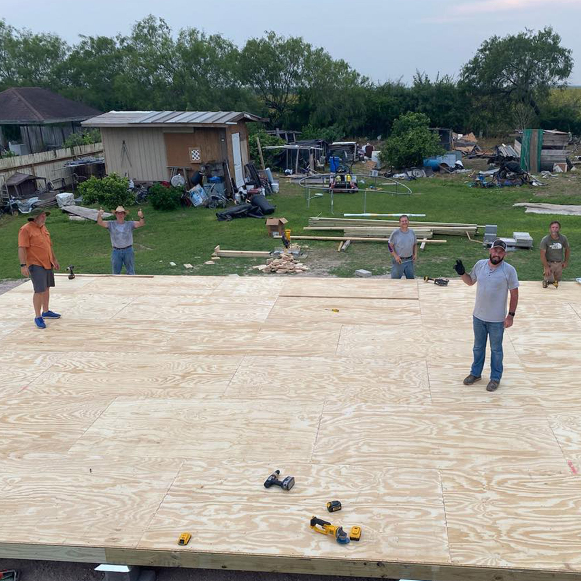This week we had our own team of the few, the proud, the sweaty&ndash;the Foundation Team&ndash;down in the valley building out the foundation of the house that we finish later this summer! Even had some help from the family that will be living in th