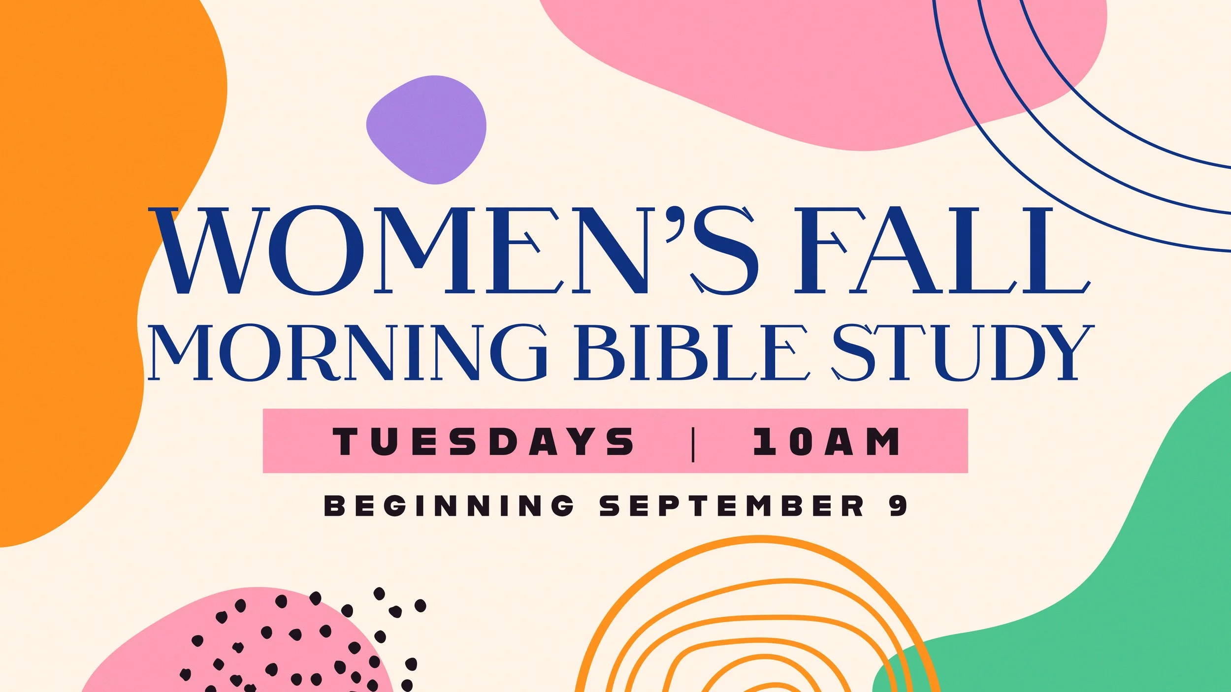 Women's Fall Morning Bible Study