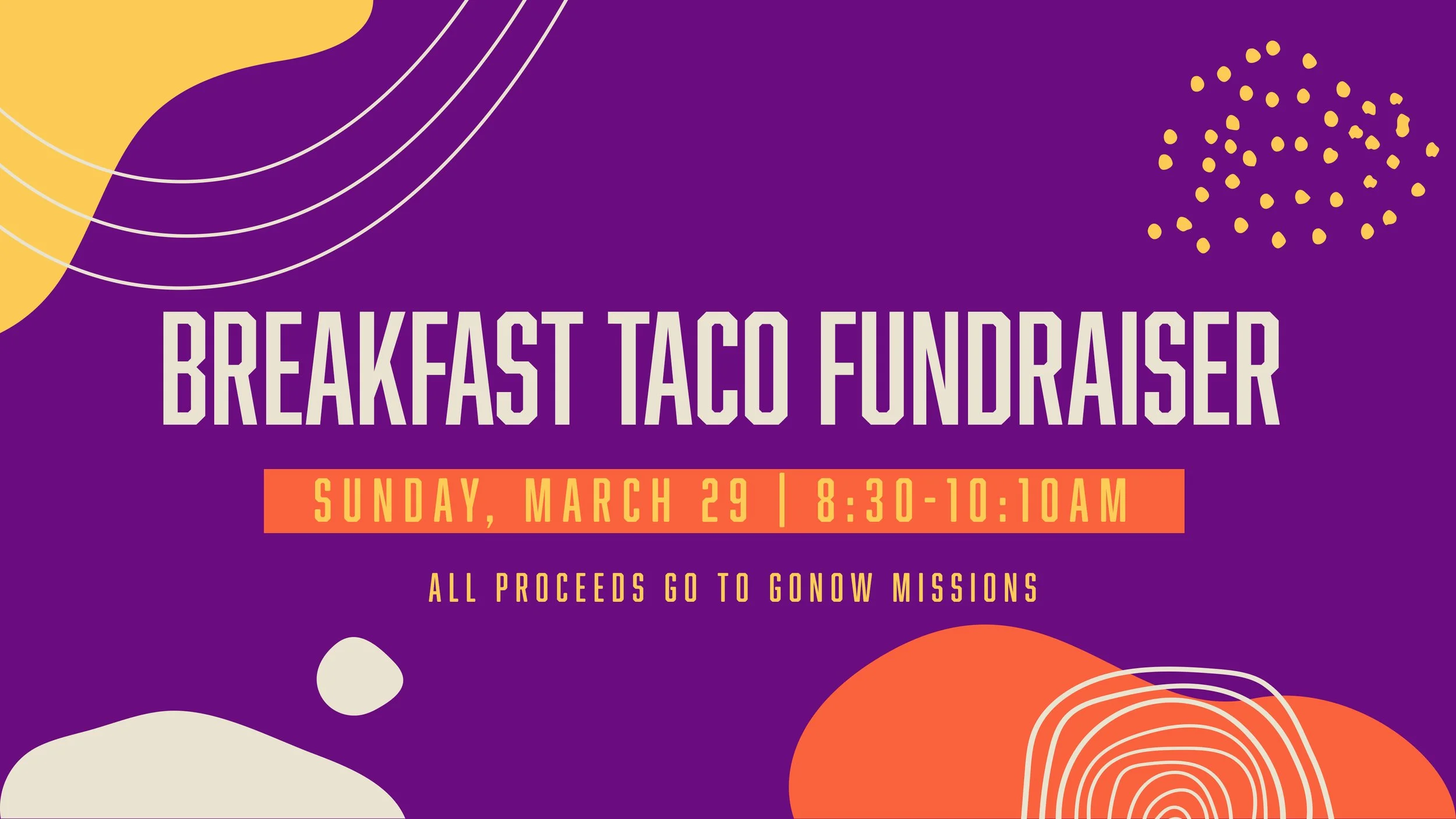 Breakfast Taco Fundraiser