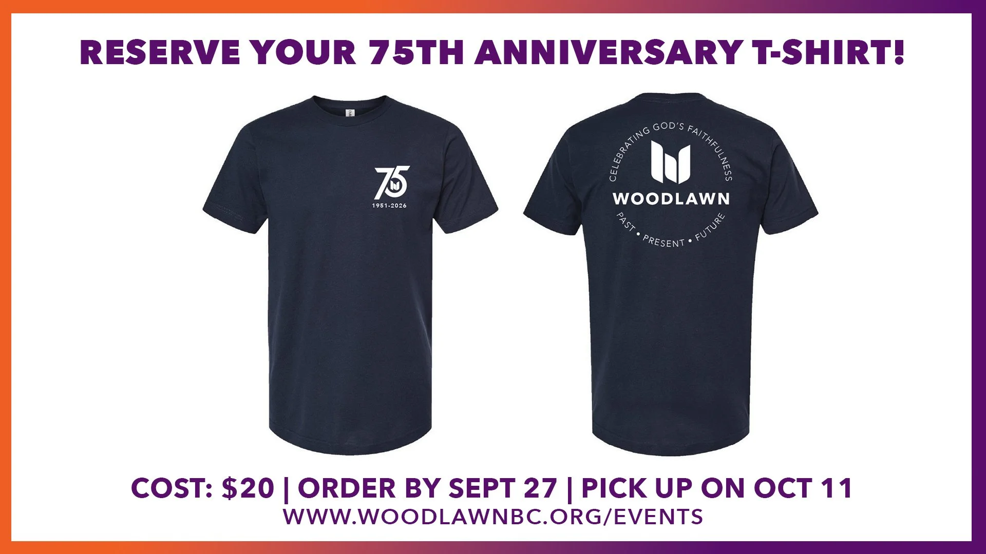 75th Anniversary T-Shirt