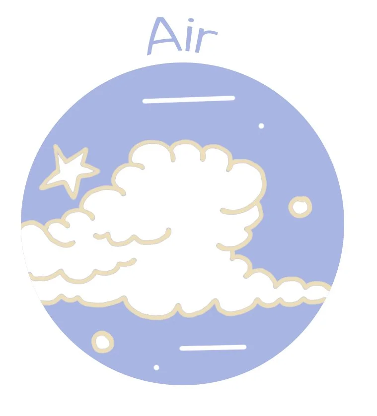Air Elements - Libra, Aquarius, and Gemini