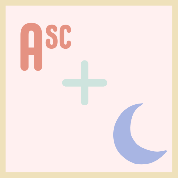 Your moon vs your rising sign - how you appear on the outside vs how you feel on the inside 