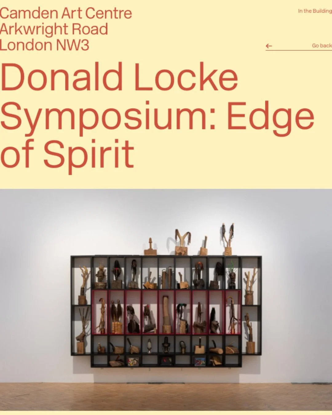 Join us Thursday at @camdenartcentre for &lsquo;Edge of Spirit&rsquo;, a symposium exploring the work of Guyanese-British ceramicist, painter and sculptor Donald Locke (1930-2010). @donaldlockestudio 

Structured as a series of chapters, the symposiu