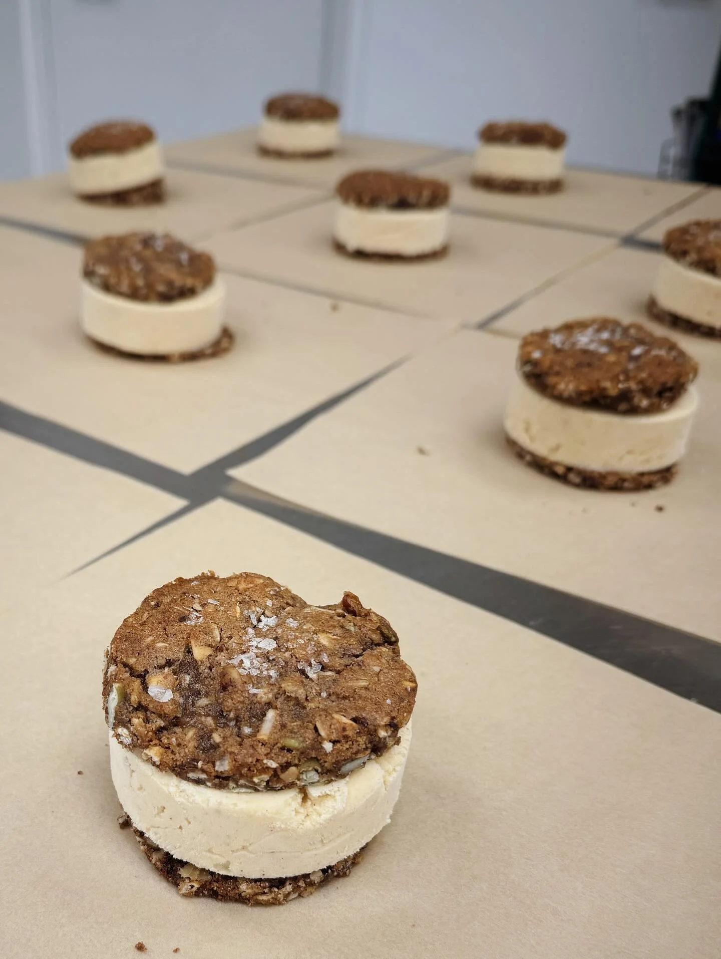 🎉NEW ROTATING ICE CREAM SANDWICH🎉 COWBOY COOKIE🤠

If you love our rotating ice cream flavor with the same name, you&rsquo;ll love this new sandwich. A light cinnamon ice cream sandwiched between two house-baked Cowboy cookies. What&rsquo;s a Cowbo