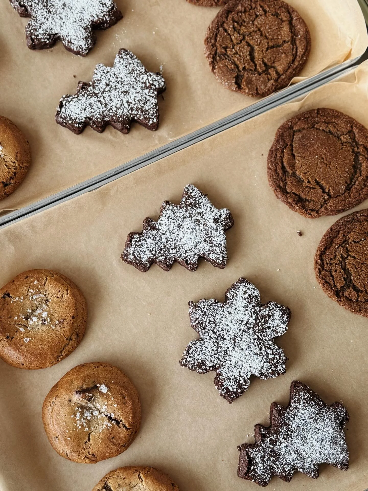 Holiday Cookie Box Pre-Orders are open! 🍪 🎄

Through December, snag one of these holiday baked goods Fri-Sun:
&bull; 5 Mile Chip (chocolate chip cookie - sold daily!)
&bull; Brownie (in holiday shapes)
&bull; Gingersnap (a family recipe!)

And what