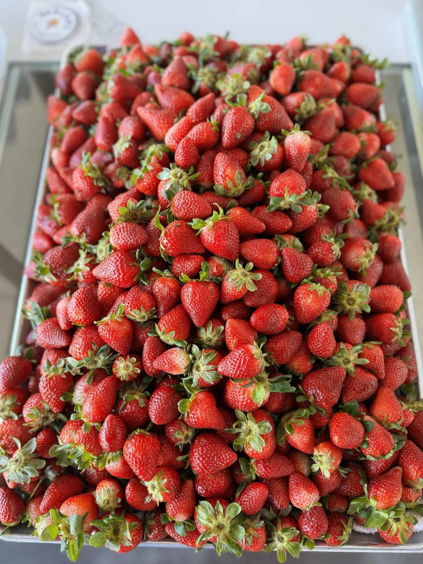Strawberries that look this good can only mean one thing&hellip;IT&rsquo;S FINALLY STRAWBERRY SEASON!🍓

We got to making our scratch made jam this week and that means Strawberries &amp; Cream is coming on the menu THIS WEEKEND.

Heads up, for the fi