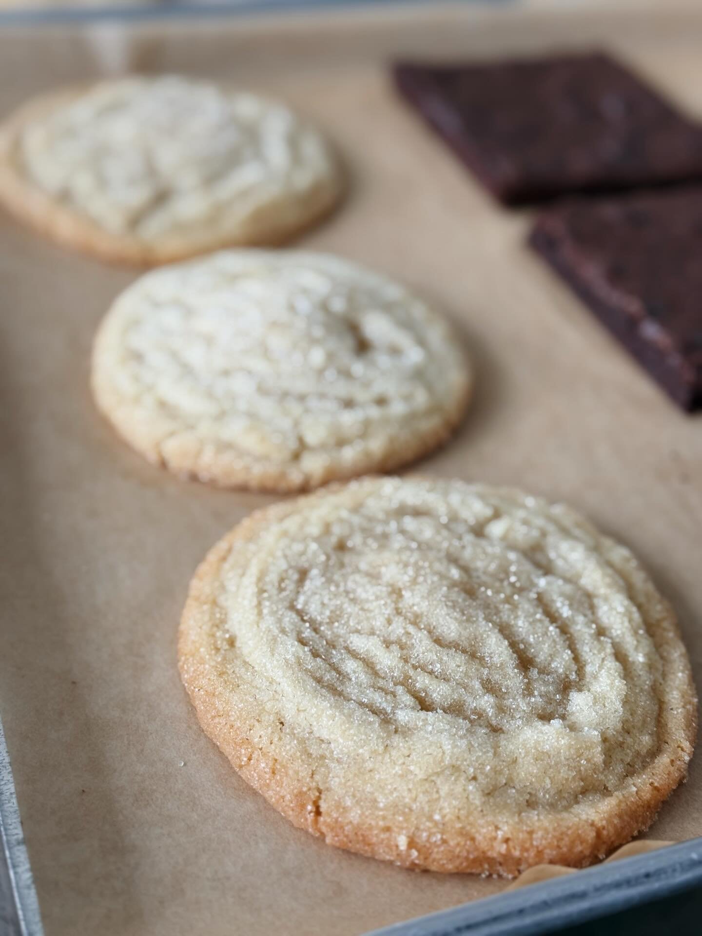 Our monthly rotating baked good: SUGAR COOKIE!

Get it Friday-Sunday during the month of May! Made from scratch in our very own kitchen with only the best ingredients like local grass-fed butter, organic cane sugar, and organic flour. It&rsquo;s butt
