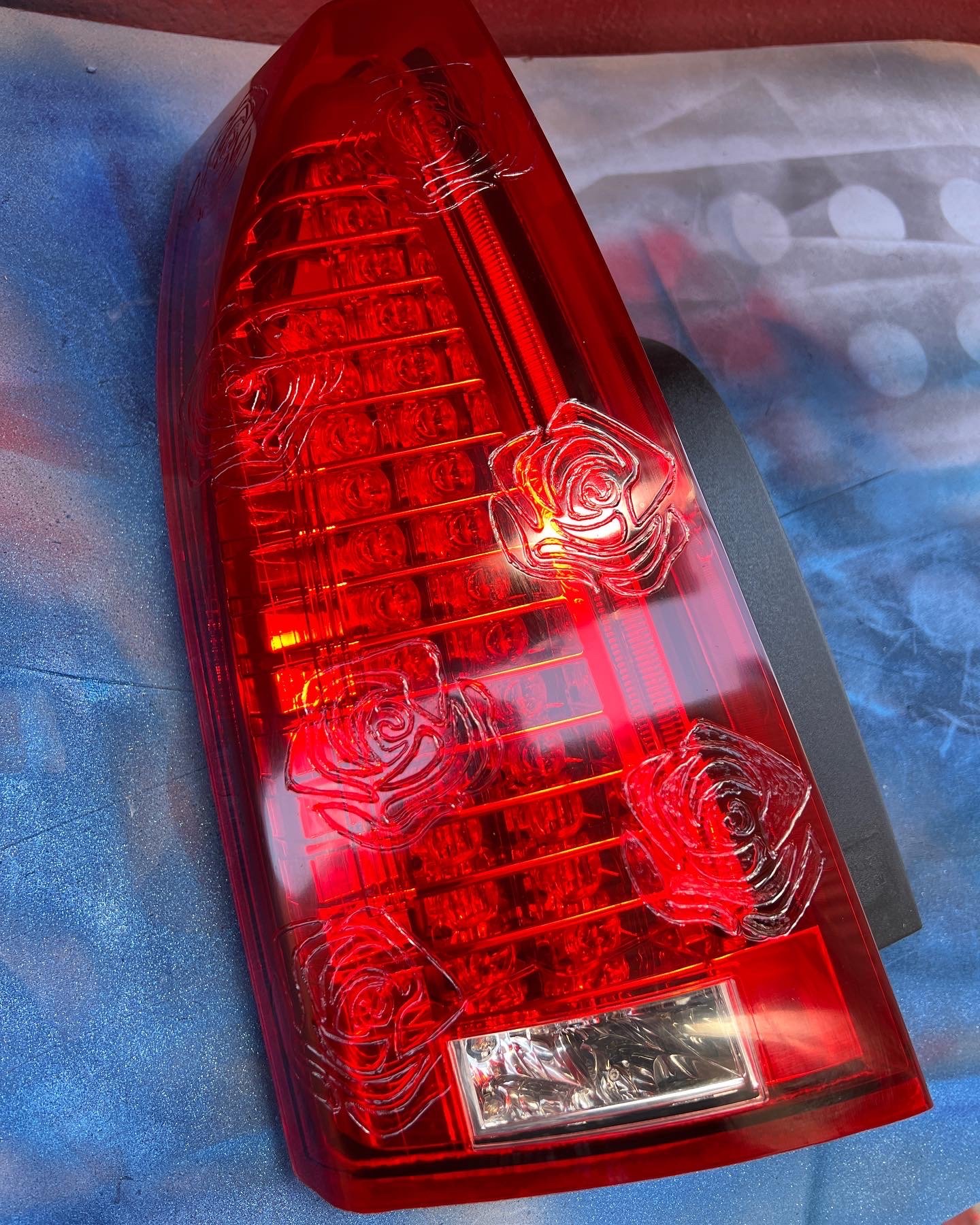 Custom headlight & taillight engraving — C4 LIFESTYLE