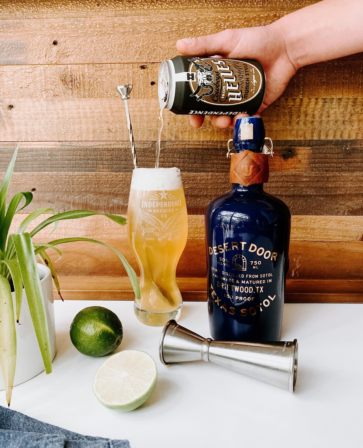 Two of our favs coming together to create the perfect summer sipper. ⁠
⁠
⁠
⁠
#mixology #cocktail #indybrewing #bevvygroup #bevvy #desertdoor #summer