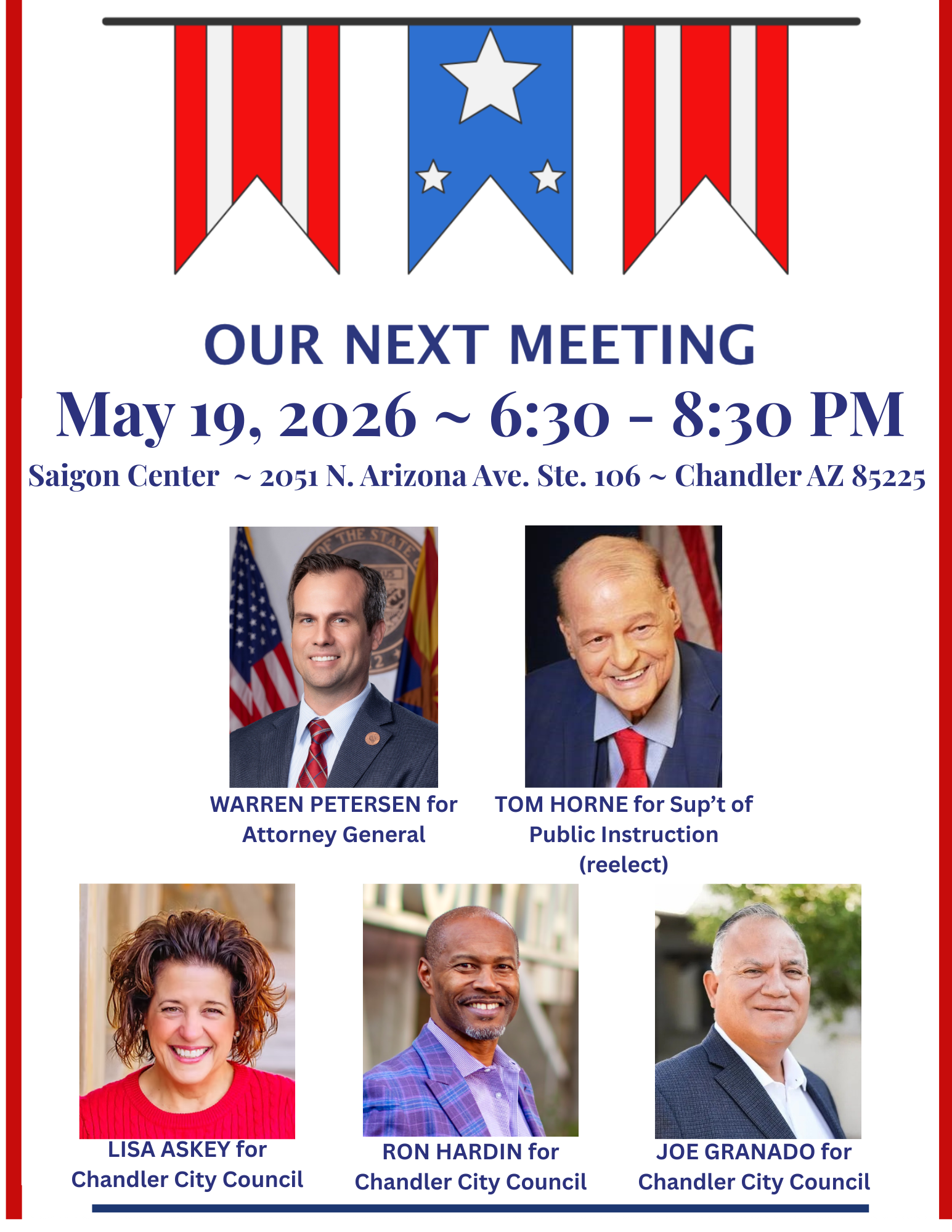 Our Next Meeting
