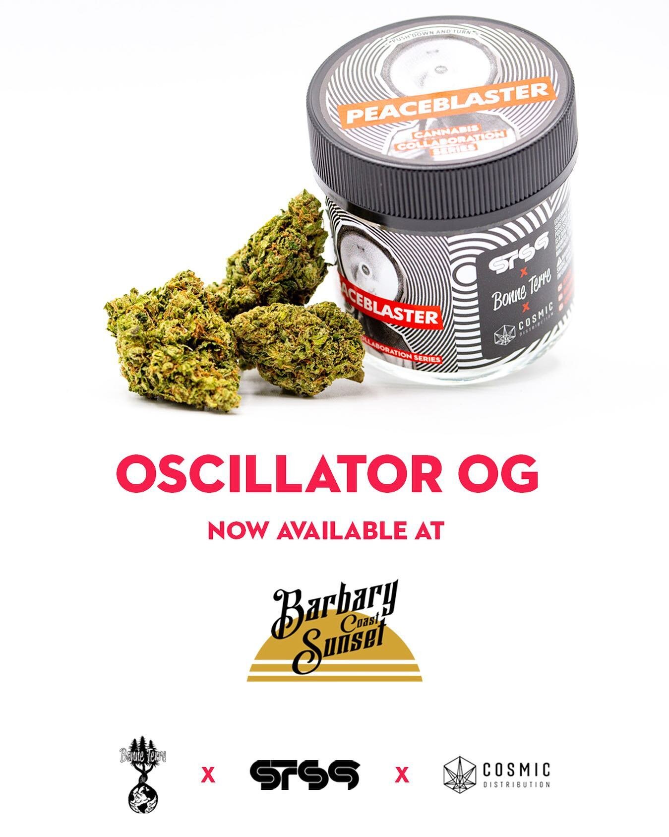 For everyone in the bay asking, you can now find our Oscillator OG in SF!! 
Shop drop @barbarysunset 💫😋💚
.
.
.
@sts9 
@cosmicdistribution 

Barbary Coast Sunset 
2161 Irving St., San Francisco

#bonneterre #farm #cannabis #sanfrancisco #sts9 
#cos