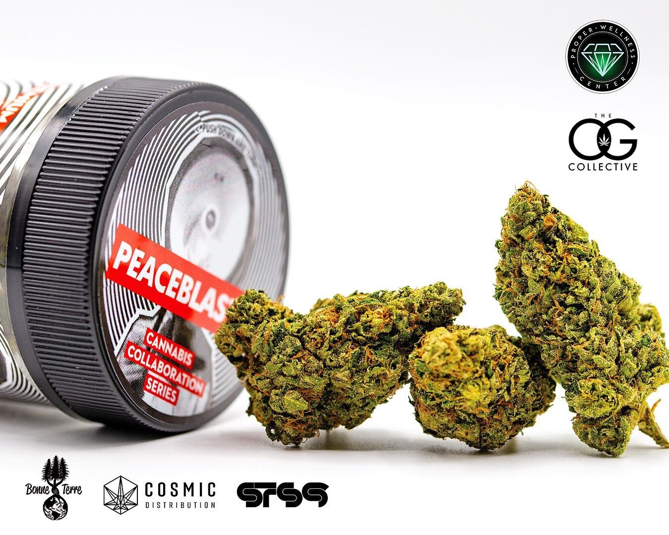 Shop drop alert 🚨 
You can find our Peaceblaster Oscillator OG flower at Proper Wellness in Eureka &amp; Del Rio and @_theogcollective_ in Cathedral City! 

Proper Wellness
517 5th St. 
Eureka, CA, 95501

116 Wildwood Ave. 
Rio Dell, CA, 95562

The 