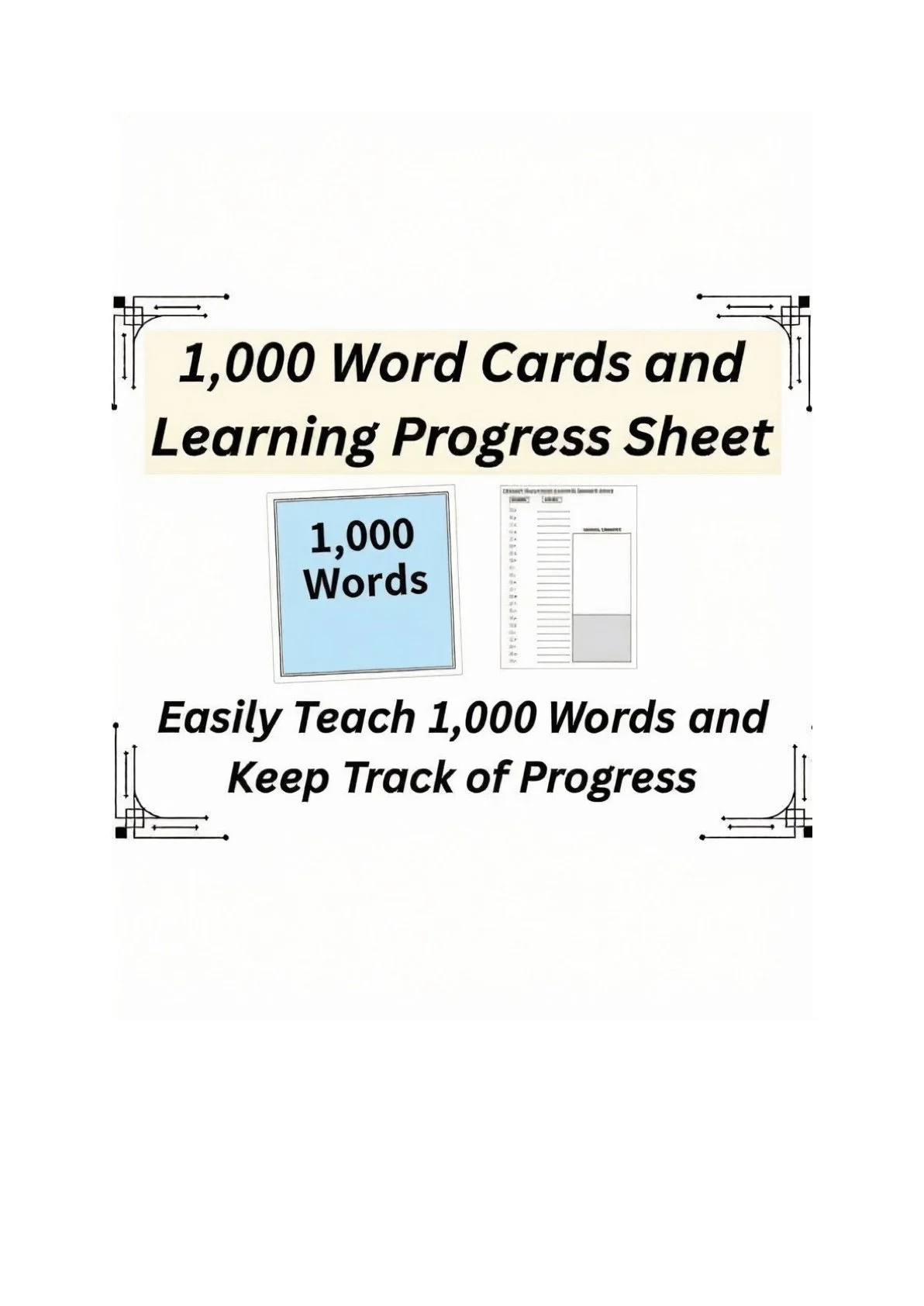 ‎1,000-word cards and learning progress sheet JPG 2.‎1.jpeg