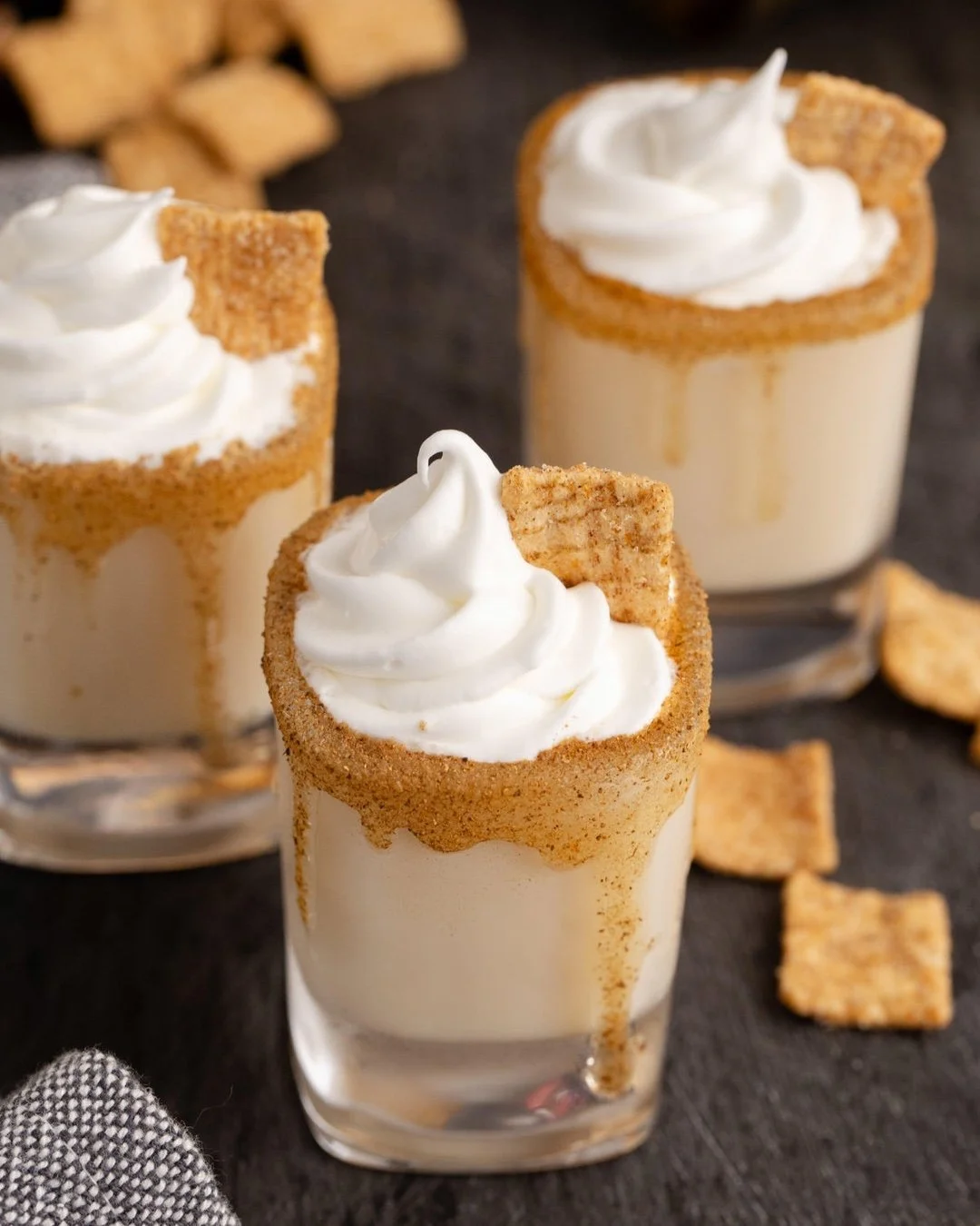 Dessert in a shot glass? Don&rsquo;t mind if we do. These Cinnamon Toast Crunch Shots mix Fireball whiskey and RumChata for the ultimate sweet-and-spicy holiday treat, finished with whipped cream and a crunchy cereal topper.

🥣 Comment 'recipe' and 